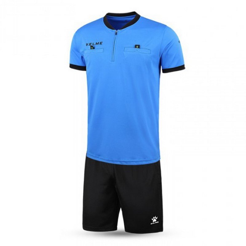 Set Arbitro Camiseta m/c y Short K15Z225 Neon Blue Black