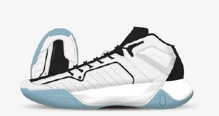 Calzado de Basketball 8321LX1135-103 White Black